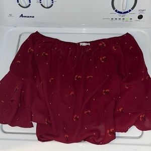 Off the shoulder flowy top